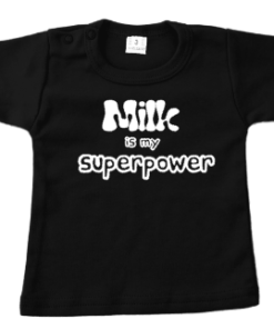 baby kraamkado shirt Milk is my superpower