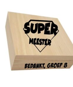 Houten kadobox Supermeester