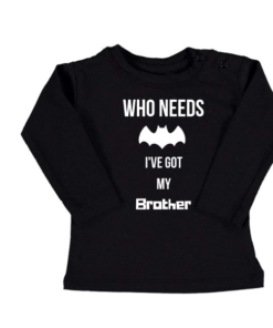 Alternative view of Baby shirt batman brother