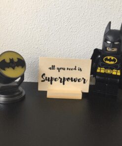 houten ansichtkaart all you need is superpower