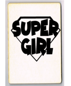 houten kaart supergirl