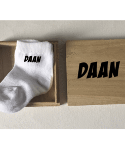 Alternative view of Geboorte pakket babysokjes met naam