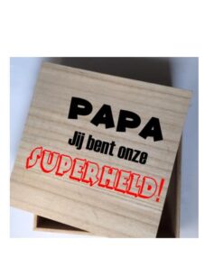 kadobox papa jij bent onze superheld