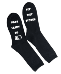 sokken papa laadt op