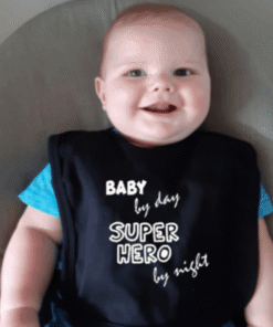 slab baby by day superhero by night