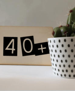 kaart 40+ verjaardag