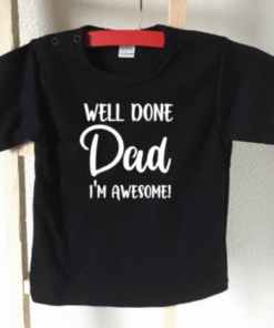 Alternative view of Baby shirt well done dad