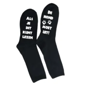 sokken de hond moet uit