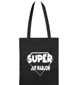 katoenen tas met lange hengsel Superjuf