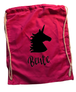 Alternative view of Gymtas unicorn met naam