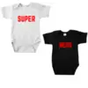 twinset romper super hero