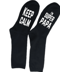 Sokken Keep calm - super papa super opa