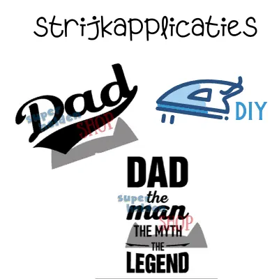 strijkapplicatie papa