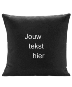 kussen met eigen tekst