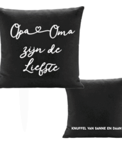 Kussenhoes Opa en Oma de liefste