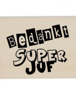 kaart bedankt superjuf