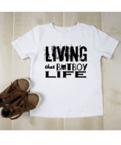 baby -kinder- tshirt Living that batboy life
