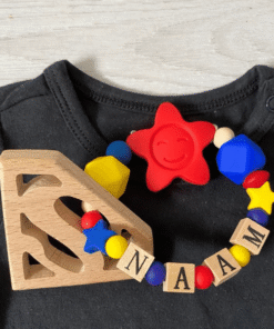 bijtring armband met naam