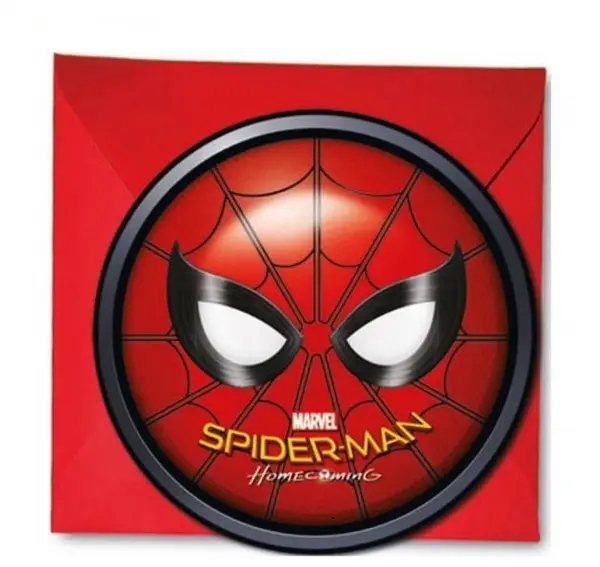 spiderman uitnodiging kinderfeestje