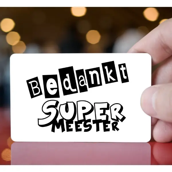 Kadokaartje Bedankt Superjuf of supermeester - Afbeelding 5