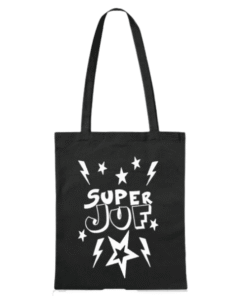 katoenen tas Superjuf