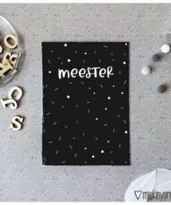 ansichtkaart meester