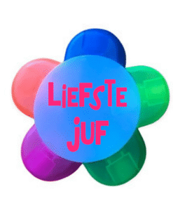 Markeerstift Juf - bloemvorm