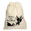 Kerst cadeau zak rendier met naam