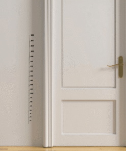 Groeimeter muursticker superheld