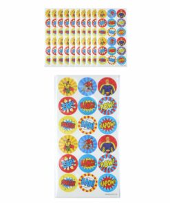 Alternative view of Mini Stickers Superhelden - Rond