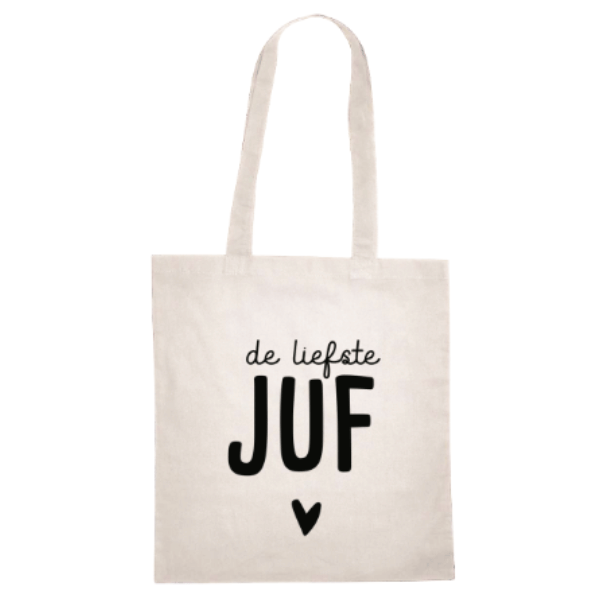 Canvas tas De Liefste juf