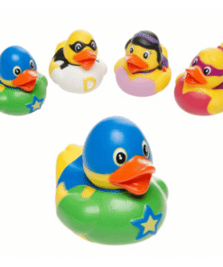 Badeendjes superheld 4 stuks