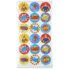 Superhelden Ronde Stickers