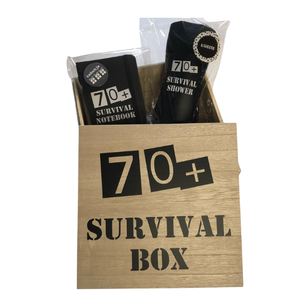Kadobox Survival box leeftijd