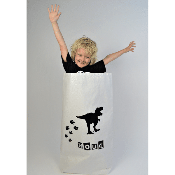 Paperbag Dino T-rex met naam