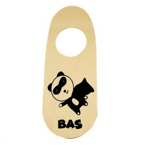 Deurhanger Superpanda met naam