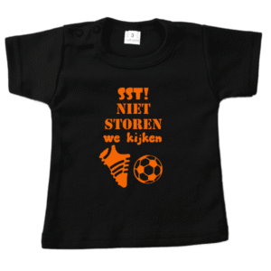 kinder tshirt oranje quote