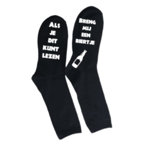 Sokken Als je dit kunt lezen, geef mij bier