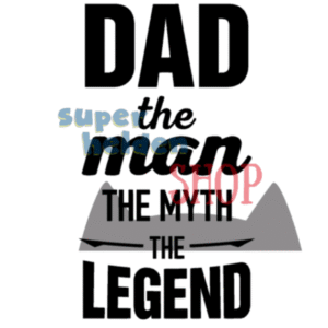Strijkapplicatie Dad the myth the legend