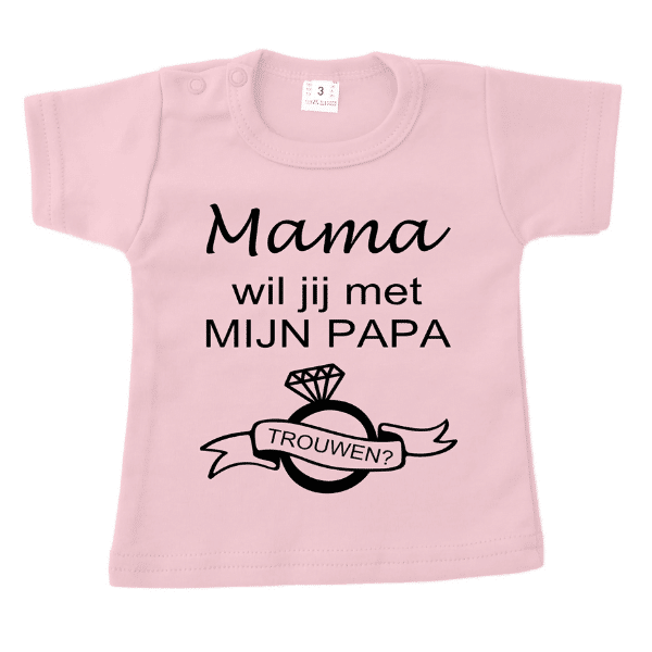 Kids shirt mama wil jij met mijn papa trouwen - Afbeelding 3