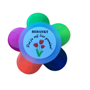Markeerstift bloem Bedankt dat je mij liet groeien