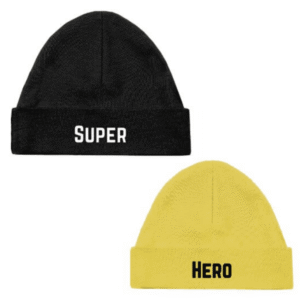 Babymuts tweelingset super hero