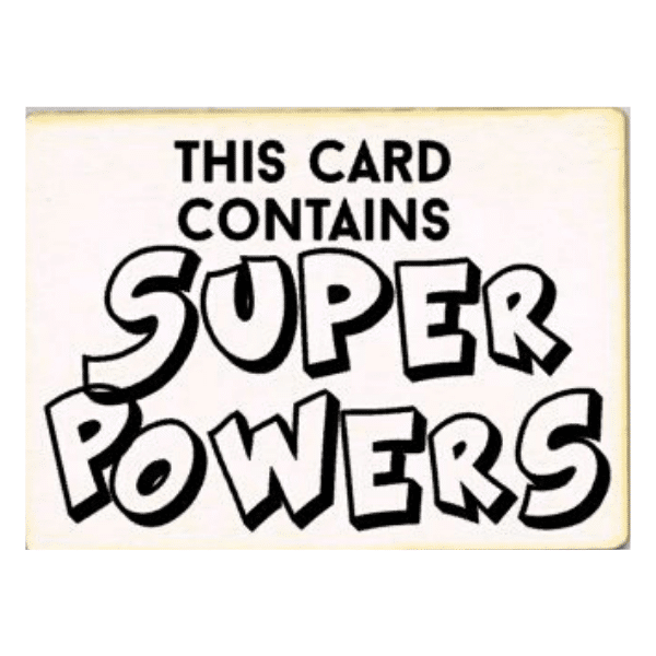 Houten kaart superpowers