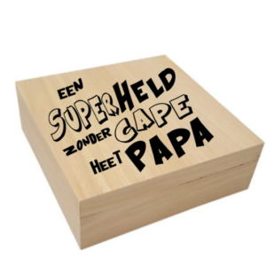 Kadobox Superheld zonder cape heet papa