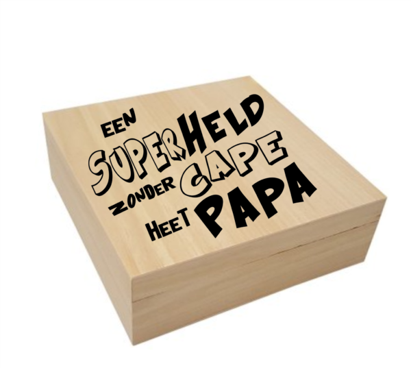 Kadobox Superheld zonder cape heet papa