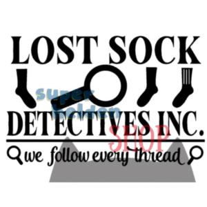 Muursticker lost socks 18cm
