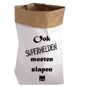 Paperbag Ook Superhelden moeten slapen