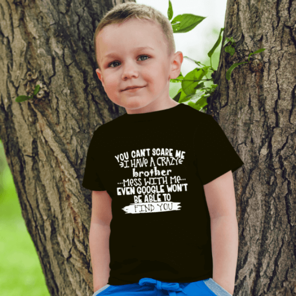 baby tshirt You can't scare me