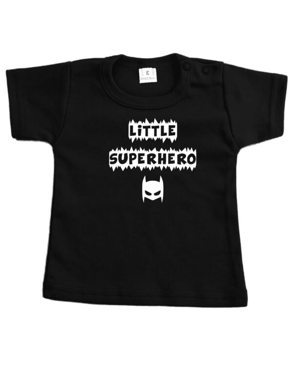 Baby shirt little superhero batman - Afbeelding 4