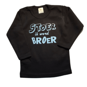 Kids shirt stoer ik word broer